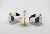 Modern Accent Chair With Leather Upholstery / Lixra