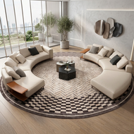 Modern Fabric Upholstered Curvy Sofa Set / Lixra
