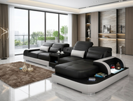 Modern Lavish Comfy Leather Enchanting Sectional Sofa / Lixra