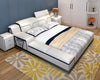 Modern Leather Bed With Adjustable Headrest / Lixra
