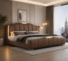 Modern Luxury Bed With Leather Upholstery / Lixra