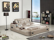 Modern Multifunctional Exquisite Design Leather Bed / Lixra