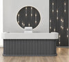 Appealing Design Wooden Reception Desk / Lixra