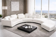 Modern Round Leather Sectional Sofa / Lixra