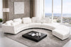 Modern Round Leather Sectional Sofa / Lixra