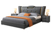 Modern Sophisticated Leather Platform Bed / Lixra