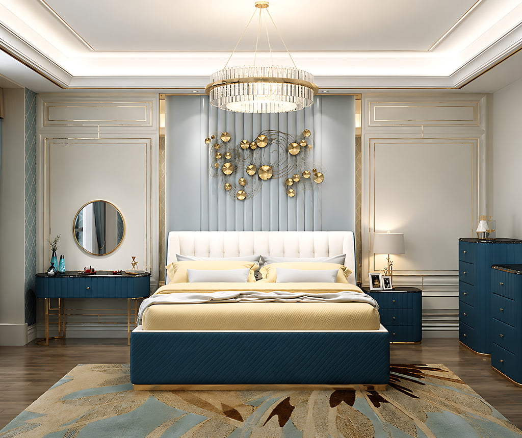 Modern Style Endearing Leather Bed / Lixra