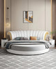 Modern Tufted Stylish Round Leather Bed / Lixra