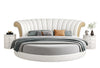 Modern Tufted Stylish Round Leather Bed / Lixra