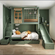 Modern Wooden Bunk Bed / Lixra