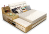Modern Wooden Leather Bed with Drawers / Lixra