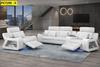 Leather Upholstery Power Recliner LED Sofa-Set / Lixra