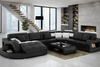 Italian Style Living Room Leather Sectional Sofa / Lixra