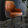 Modern Light Versatile Cozy Leather Dining Chairs / Lixra