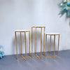 Gold Finish Metallic Pedestal Stand / Lixra