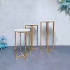 Gold Finish Metallic Pedestal Stand / Lixra