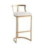 Set Of 3 Italian Style Metal Framed Raised Chairs / Lixra