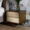 Set Of 2 Wooden Minimalist Nightstands / Lixra