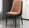 Set Of 4 Nordic Style Leather Dining Chairs / lixra