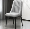 Set Of 4 Nordic Style Leather Dining Chairs / lixra