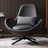 Luxurious Leather Swivel Accent Chair / Lixra