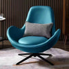 Luxurious Leather Swivel Accent Chair / Lixra