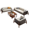 Modern Indoor 3-Pcs Leather Sofa Set