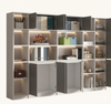 Modern Wooden LED Bookshelf With Doors / Lixra