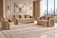 Opulence Velvet Fabric Sofa Set / Lixra