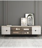 Modern White Marble Top LED TV Stand / Lixra