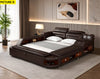 Contemporary Modern Multifunctional Leather Bed / Lixra