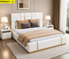 Luxurious Rectangular and Spacious Leather Bed / Lixra