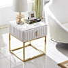 Set of 2-Efficient Modern Marble Night Stand / Lixra