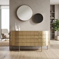 Parquet Finish Decorative Accent Table / Lixra