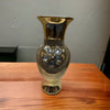 Golden Finish Ceramic Embedded Flower Vase / Lixra