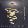 Golden Finish Innovative Design Crystal Clear Pendant Light / Lixra