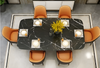Marvelous Marble Dining Table Set for 6