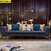 3-Seater Tufted Elegance Leather Sofa / Lixra