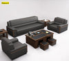 3-Piece Modern Leather Sofa Set