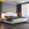 Modern Luxury Bed With Leather Upholstery / Lixra