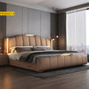 Modern Luxury Bed With Leather Upholstery / Lixra