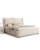 Opulent Design Golden Accented Leather Bed / Lixra