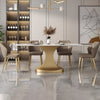 Luxurious Glossy Marble Dining Table / Lixra