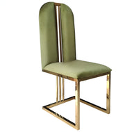 Set Of 6 Ultimate Comfort Velvet Dining Chairs / Lixra