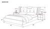 Modern Sophisticated Leather Platform Bed
