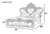 European Style Royal Wooden Leather Bed