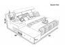 Modern Wooden Leather Bed with Drawers