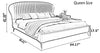 Modern Interior Channel Tufted Leather Bed