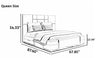 Luxurious Rectangular and Spacious Leather Bed