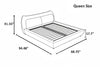Cozy Modern Leather Upholstery Bed